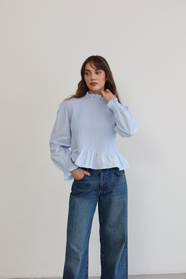 Gipeli poplin bluz - 3