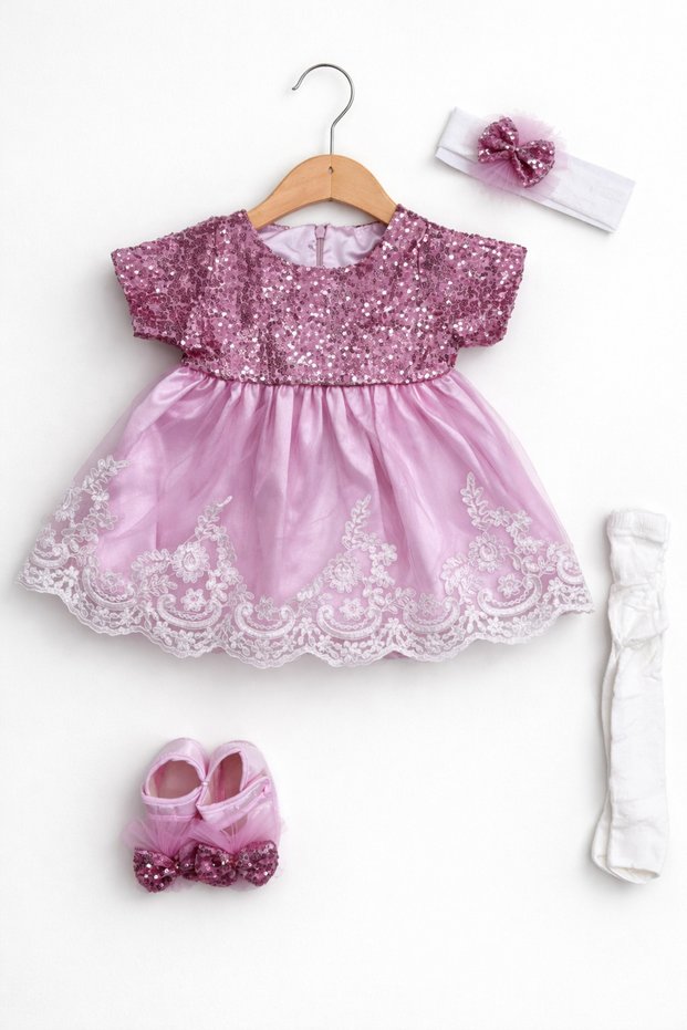 Stylish Lace Baby Girl Mevlut / Special Occasion Dress