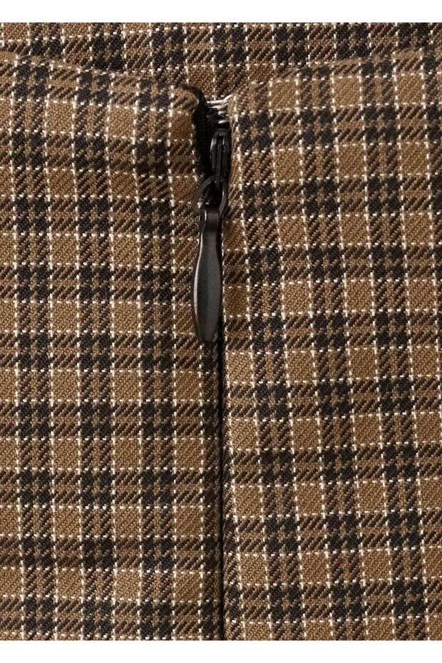 Short houndstooth skirt - 5