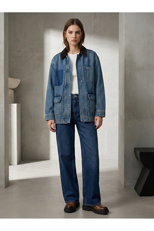 Elıa Mid Indigo Ceket - 4