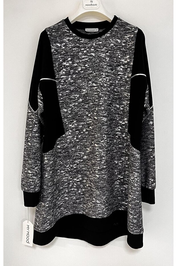 VARAK BASKILI TRİKO TUNİK - 1