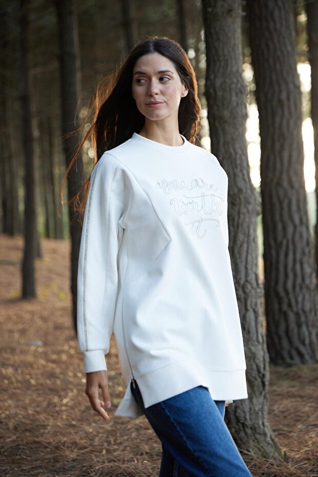 ZİNCİR NAKIŞLI KUPLU TUNİK - 4