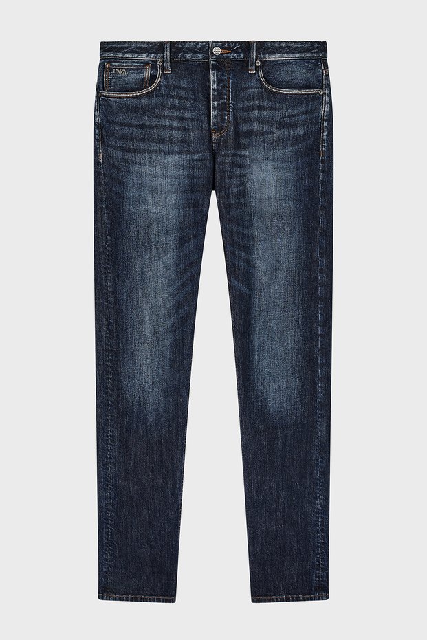 Cotton Slim Fit Low Waist Jeans Men Jeans Pants Em000668 Af22251 Mb001