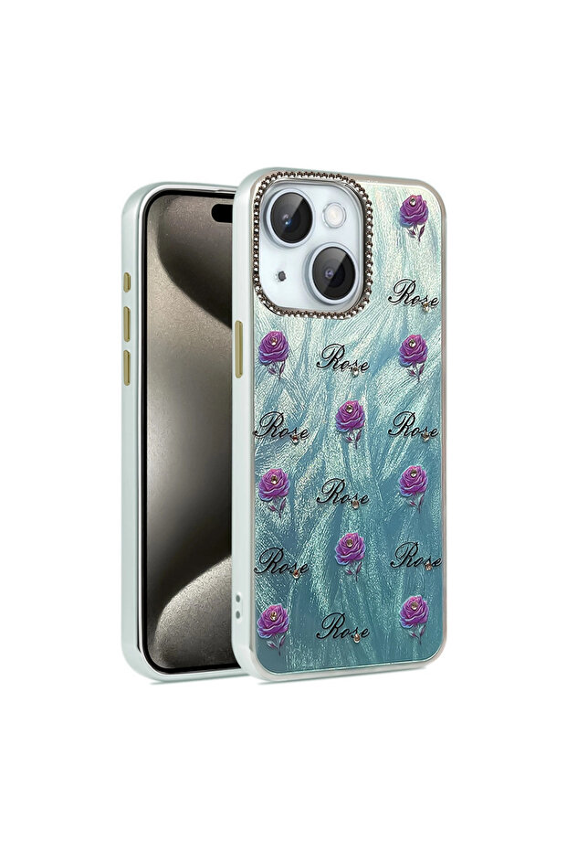 iPhone 15 Case Blade Mirrored Pattern Cover - Pattern 9 - 1
