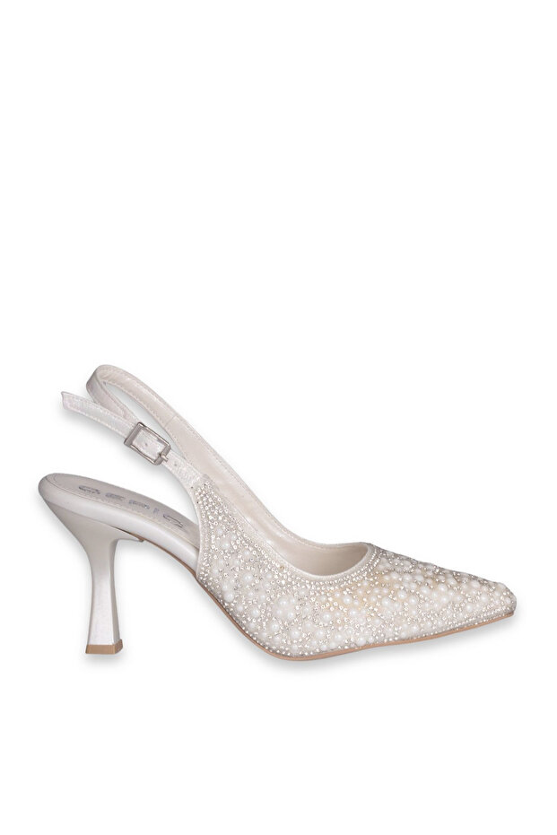 Solly 025 Pearl Heeled Women's Shoes