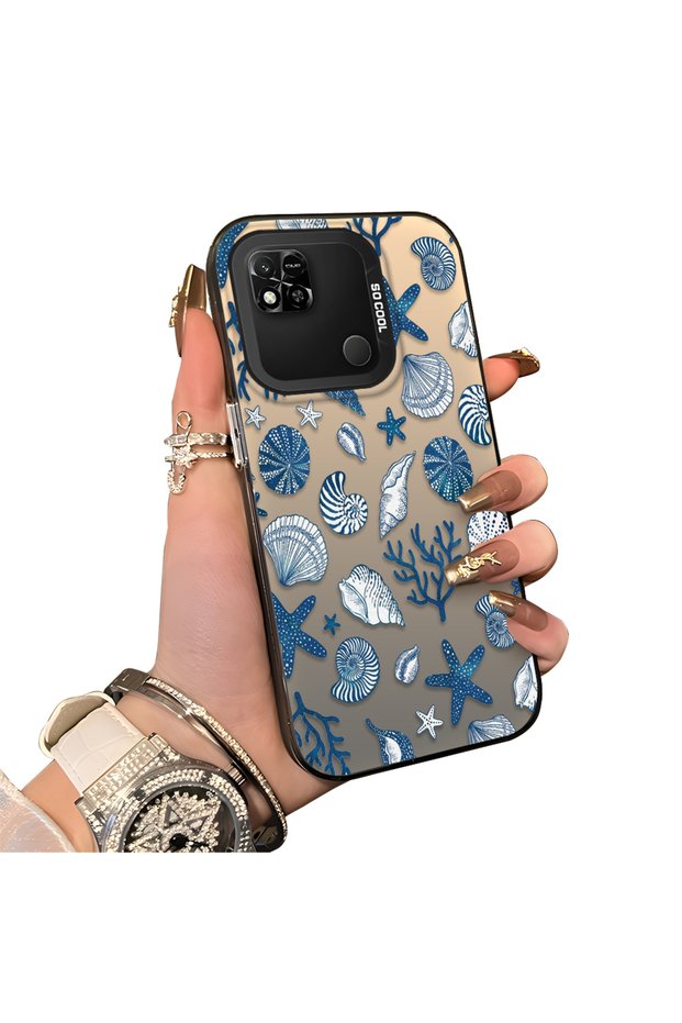 Xiaomi Redmi 9C/10A Compatible Hard Acrylic Back Silicone Edge Lens Protection Stylish Print Case
