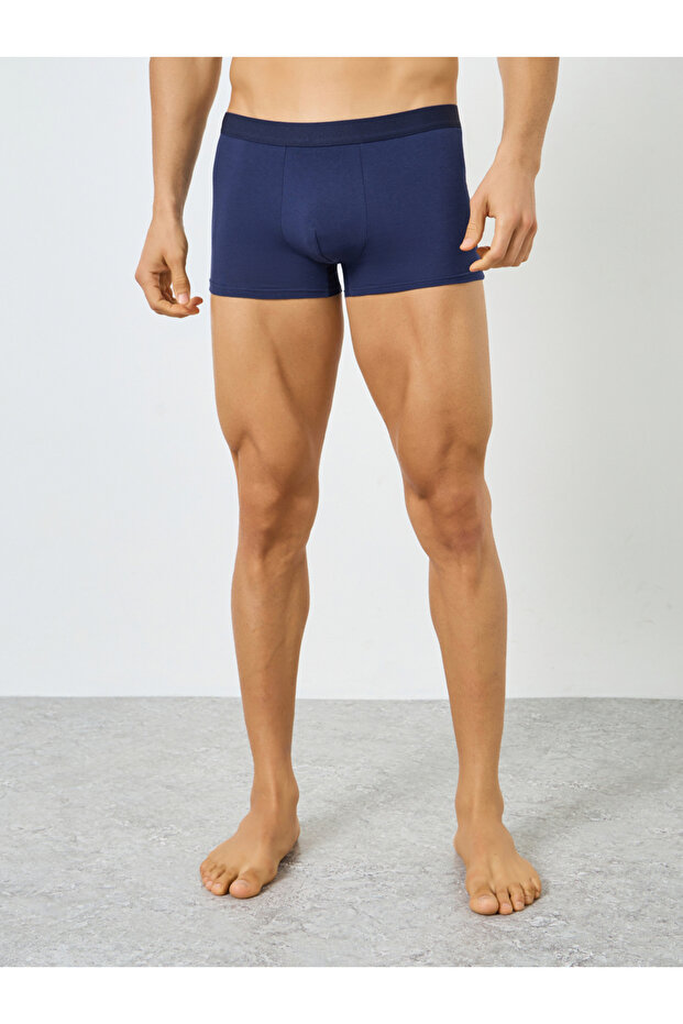 Men Solid Cotton Trunks - 1
