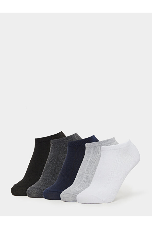 Pack of 5- Breathable Comfortable Hollow Detail Soft Socks