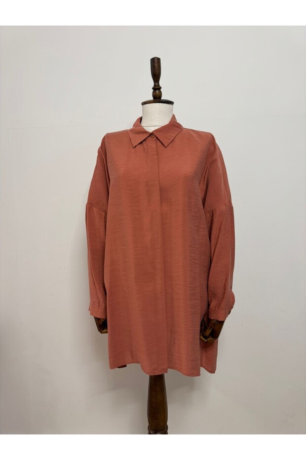 Y3001 Oversize Basic Gömlek - 2