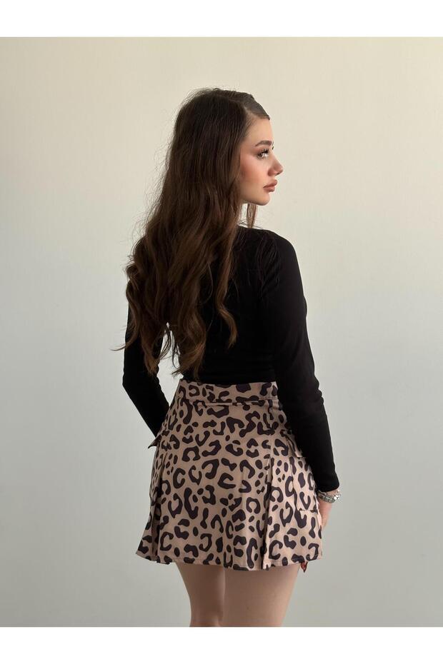 Cepli Şort Etek - 4