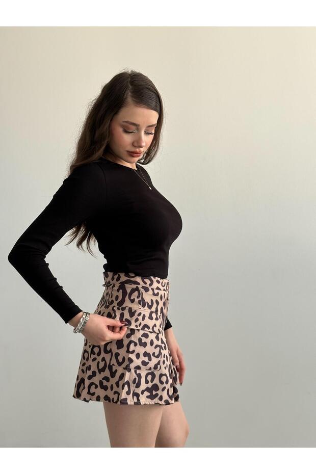 Cepli Şort Etek - 3
