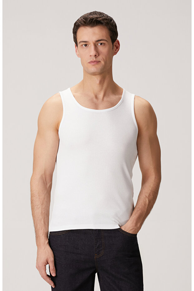 Beyaz Fitilli Atlet - 1