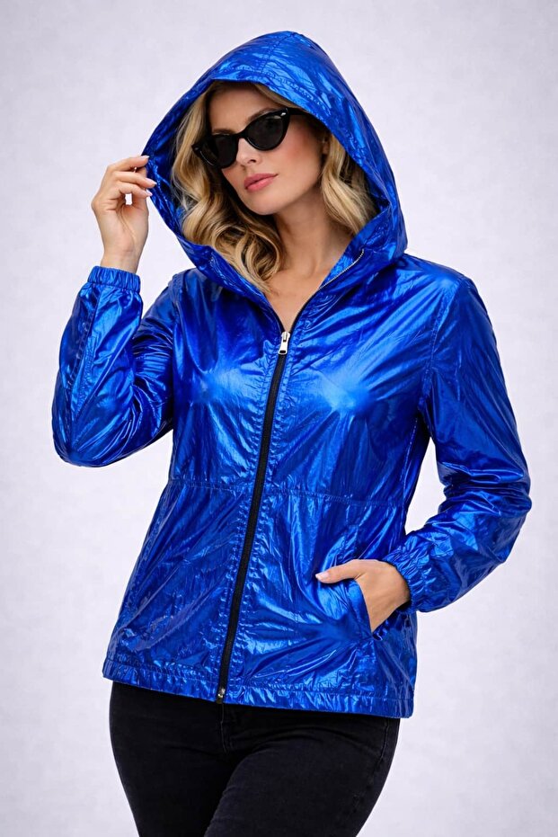 معطف واقٍ من المطر عاكس للضوء (بدون بطانة) K6946 - 1