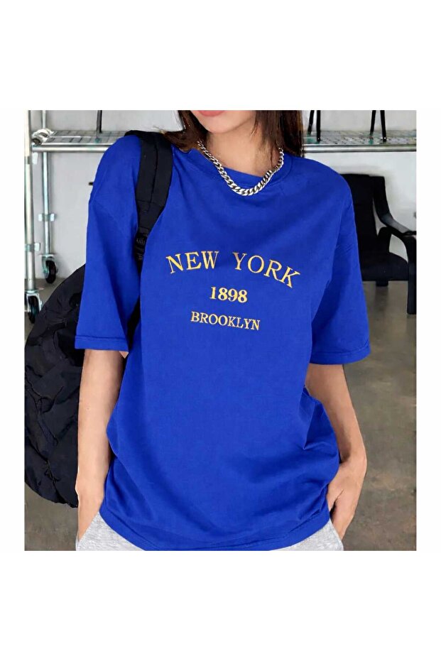New York Brooklyn Cobalt Blue T-Shirt