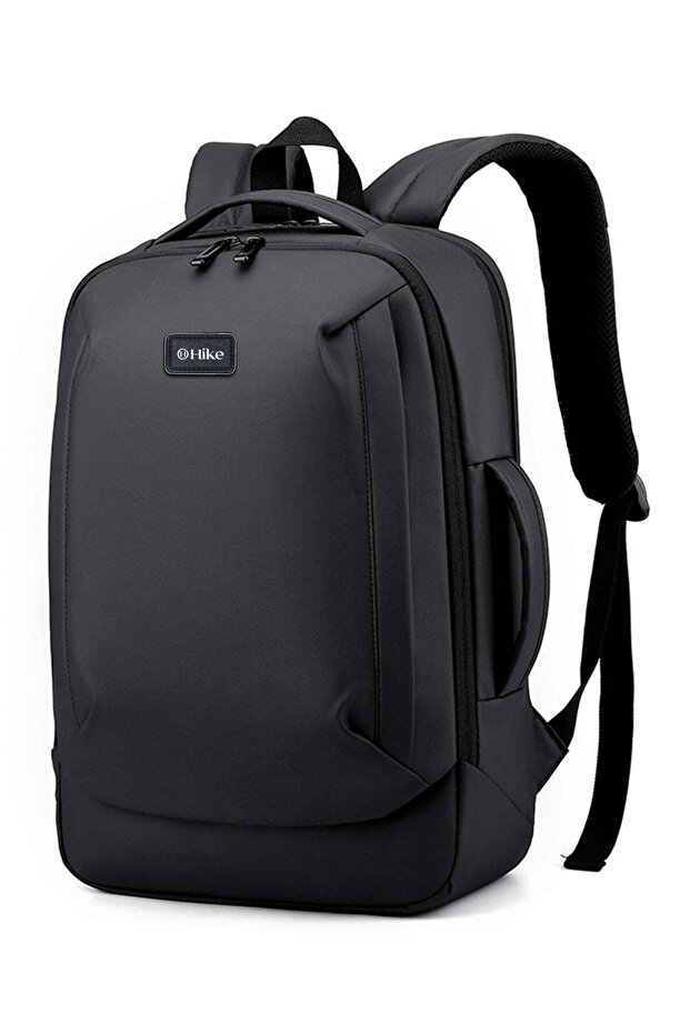 Durable Polyester Backpack Water Resistant Two Way Loader 17-inch Daypack with Built in USB Por