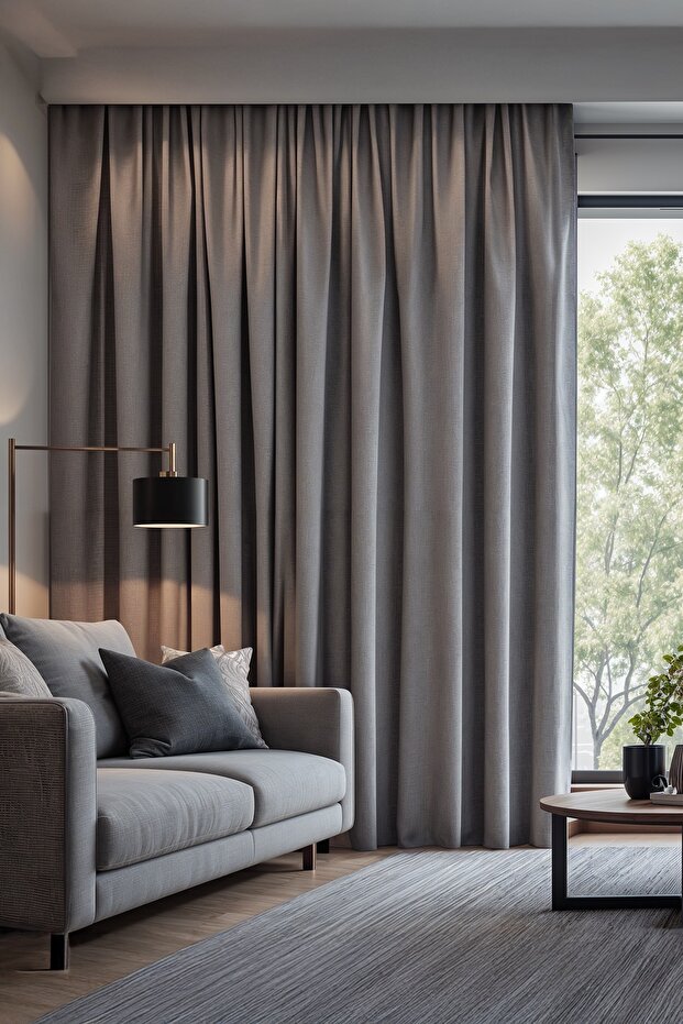 Dalia Blackout Curtain 140 X 270 cm - Gray