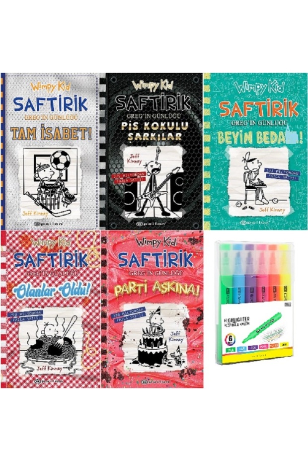 Saftirik Greg'in Günlüğü 16-17-18-19-20 / 5 Book Set (Pencil Set Hd)