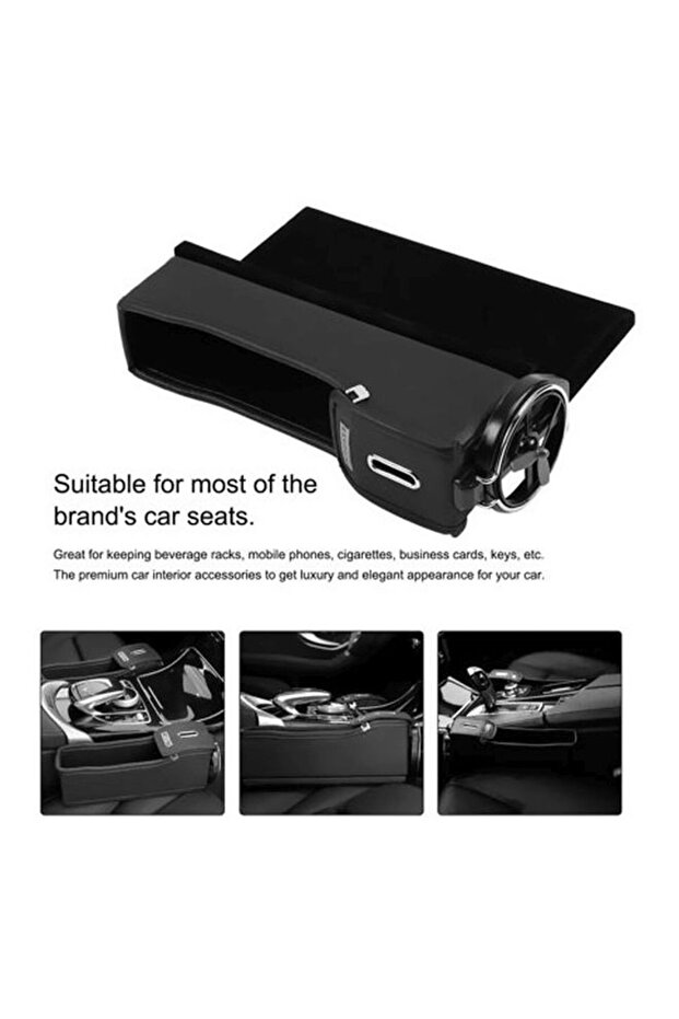 صندوق تخزين متعدد الوظائف لفجوة المقعد - 4