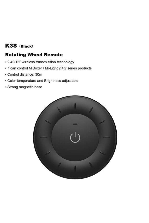 K3S-B MiBoxer K3S 2.4G جهاز تحكم عن بعد بعجلة دوارة، لوحة تحكم بدرجة حرارة اللون، تحكم عن بعد، تعتيم قابل للتعديل