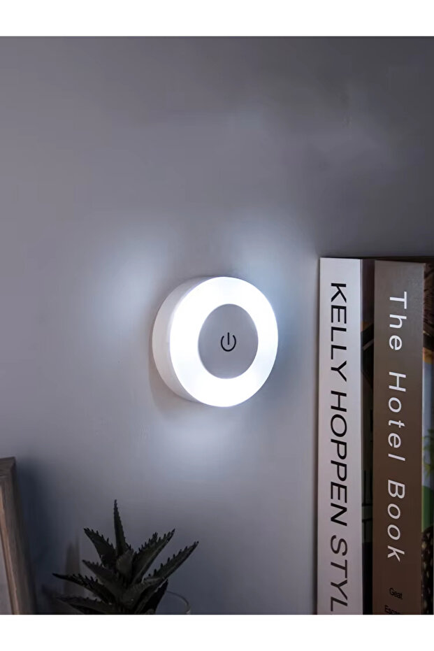 USB Plug Cool White 6000K HOMEFISH LED Touch Sensor Night Light USB Rechargeable Magnetic Wall Light