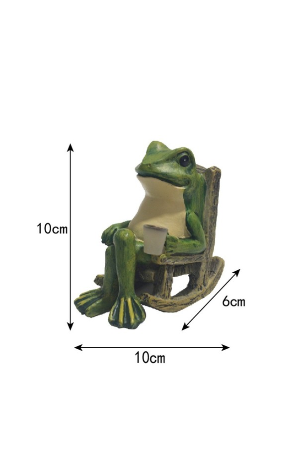 Solar Lamp Solar Light Outdoor Waterproof Frog Resin Lamp Ground Plug-in Outdoor Decorative Lights S