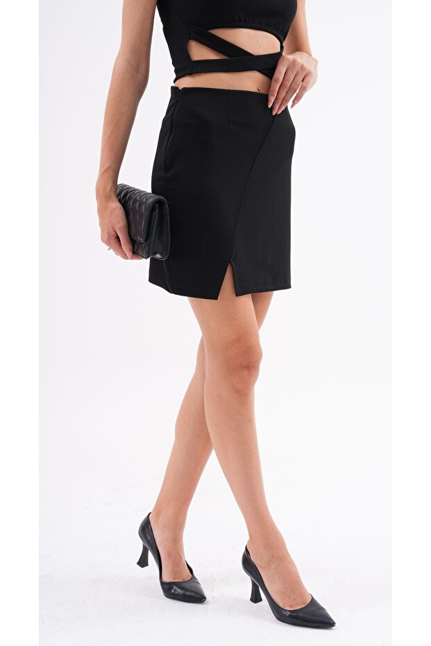 Fusta de damă cu fermoar - 3