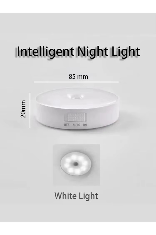 3 مصابيح ليلية لاسلكية LED بيضاء من GGbingo HPH مزودة بمستشعر حركة وقابلة لإعادة الشحن عبر USB للمطبخ