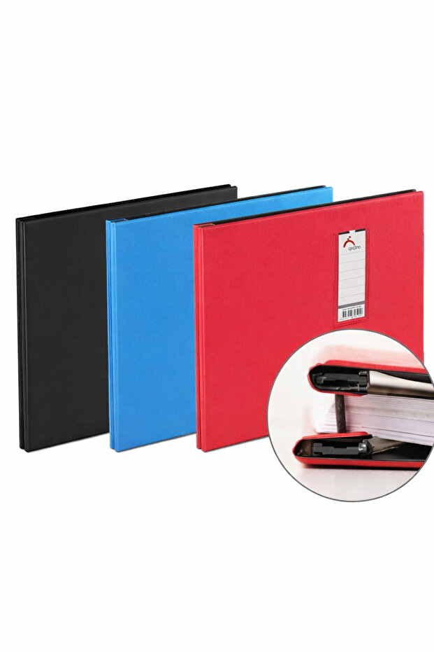 مجلد كمبيوتر عمودي مقاس A4 باللون الأحمر - 1