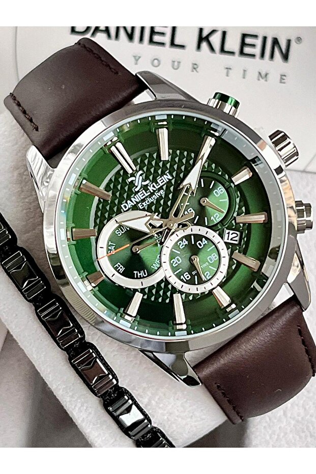 Exclusive Multifunction Men's Wristwatch Leather Strap 3 Atm Water Resistant-Wristwatch Gift