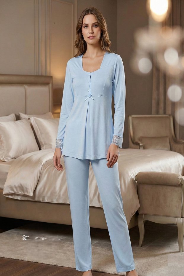 Effortt Women's Maternity Pajama Set 9042