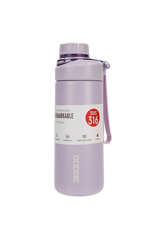 Fit Steel Thermos Flask 520ml Purple