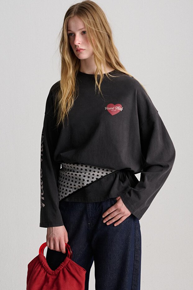 Uzun kollu Kupid t-shirt - 2