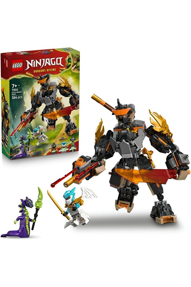 Ninjago Cole's Mission Mech and Dragon Zane 71854 (Ages 7+)