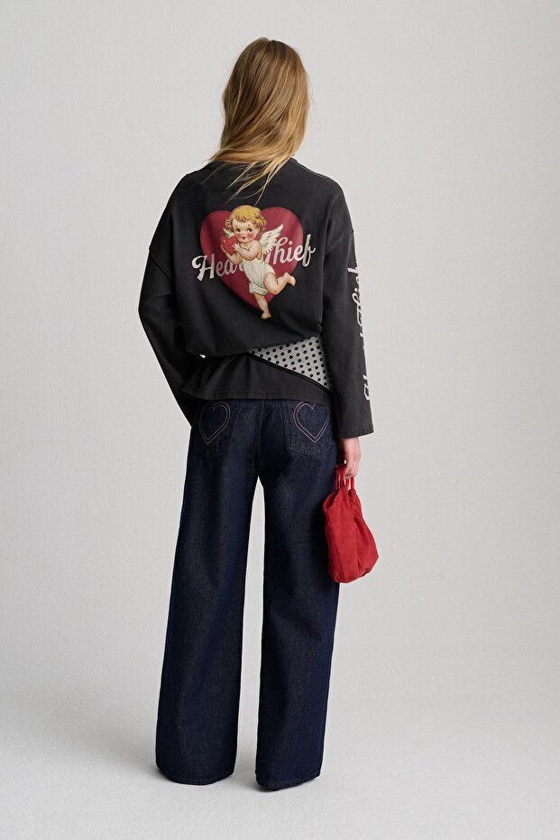 Uzun kollu Kupid t-shirt - 6