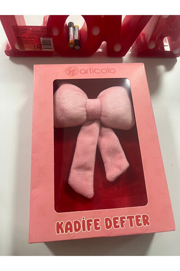 Fiyonk 🎀 kadife defter - 2