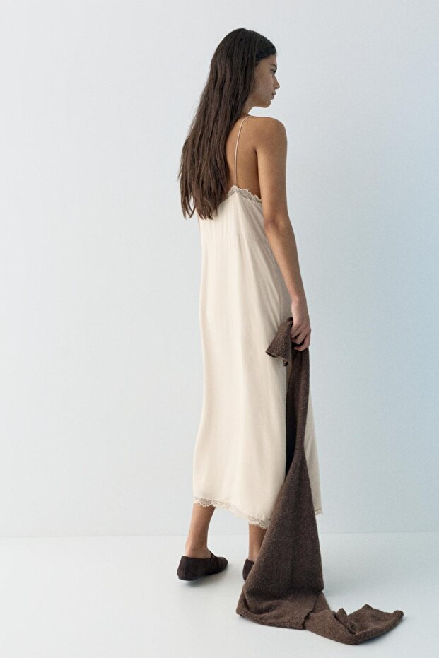 Midi iç çamaşırı elbise - 6