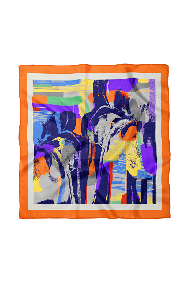 Artistic Patterned Scarf / Bandana 50X50Cm