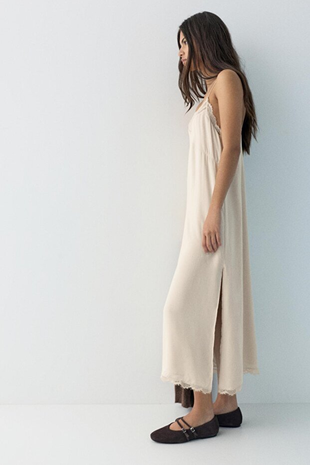 Midi iç çamaşırı elbise - 7