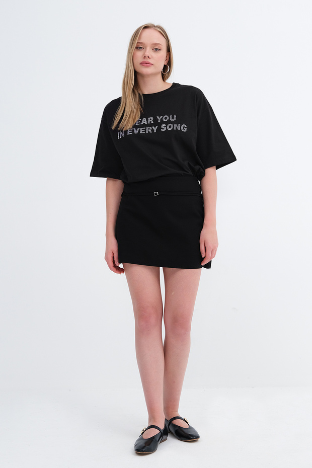 Kemerli Mini Etek E1429 - 1