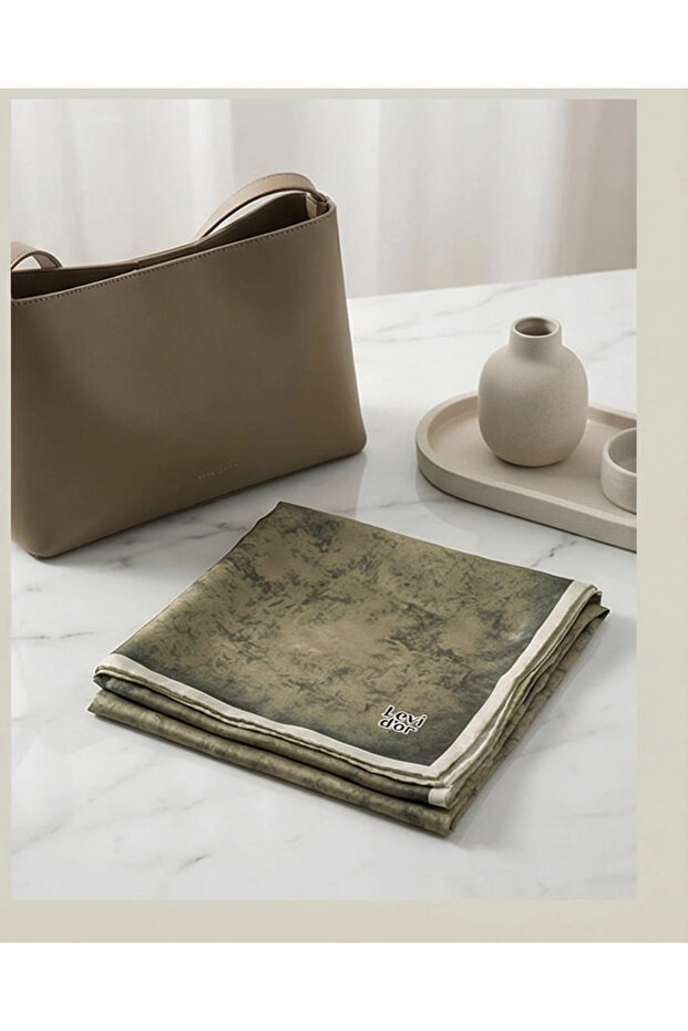 KRİSTAL EŞARP-Haki - 7