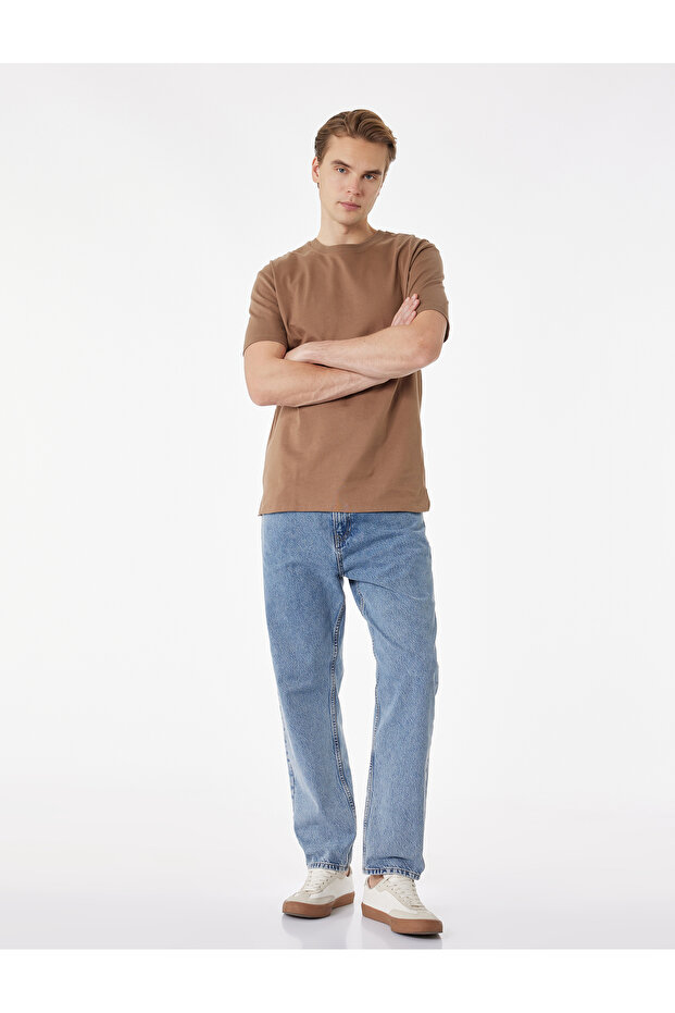 Normal Waist 90's Straight Fit Jean Trousers - Korban Jean
