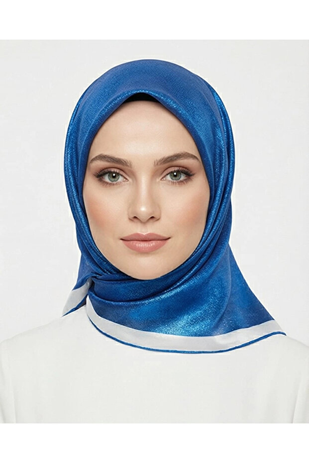 Crystal Scarf-Sax Blue