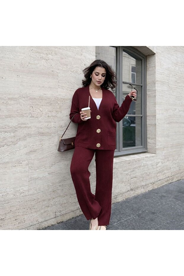 بدلة تريكو بأزرار مزدوجة - 3