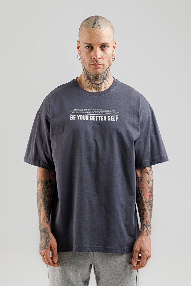 Better Self Nr Wide Cut Men's T-Shirt Titanium