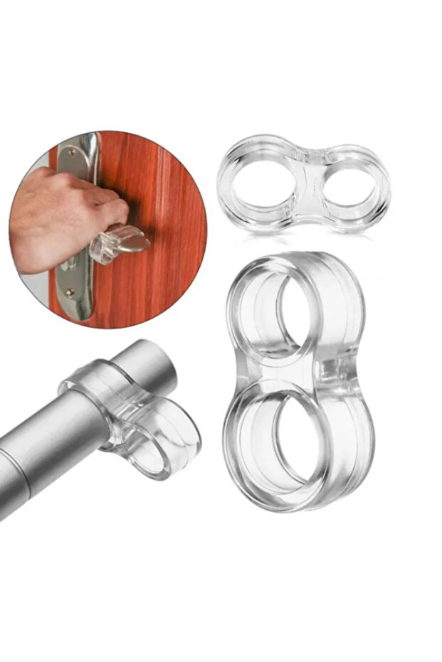 1 ADET Silikon Şeffaf Kapı Kolu Stoperi Kapı Kolu Tamponu, Kapı Durdurucu - 5