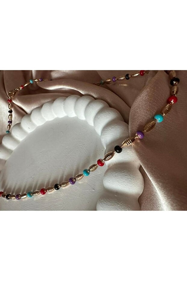 Renkli Toplu Çelik Kolye - 2