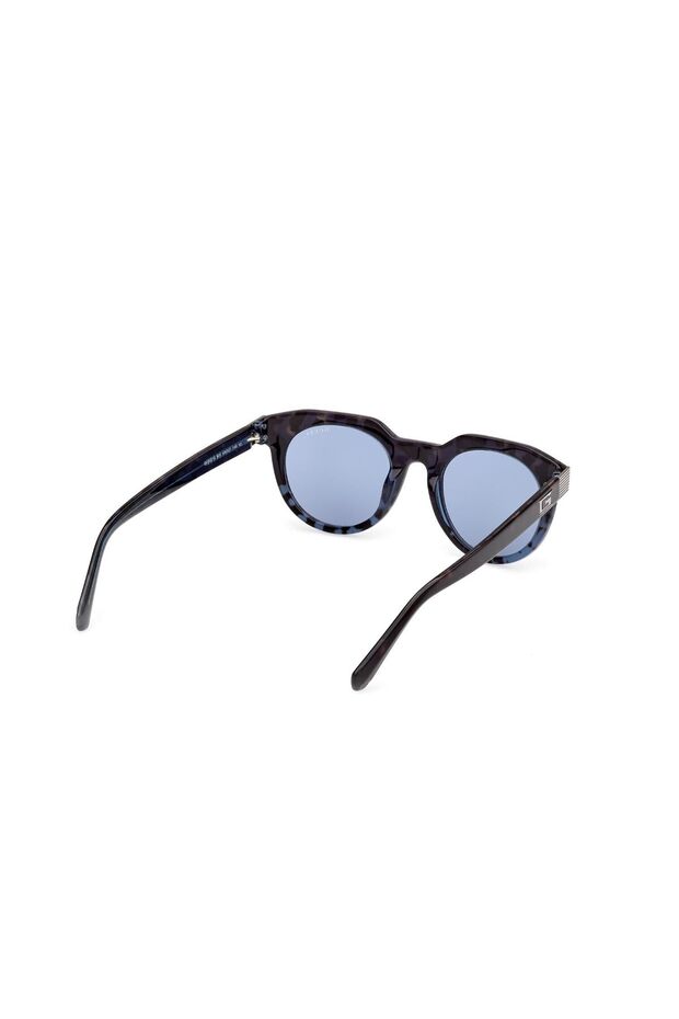 نظارات شمسية زرقاء مستديرة - 5
