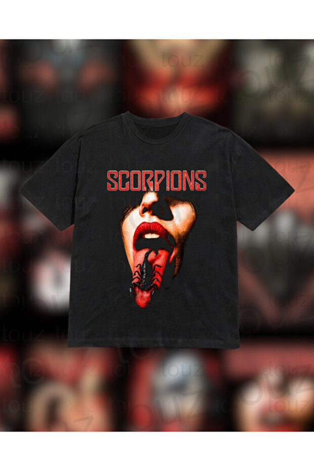 Metal Music Design Printed Unisex Oversize T-Shirt