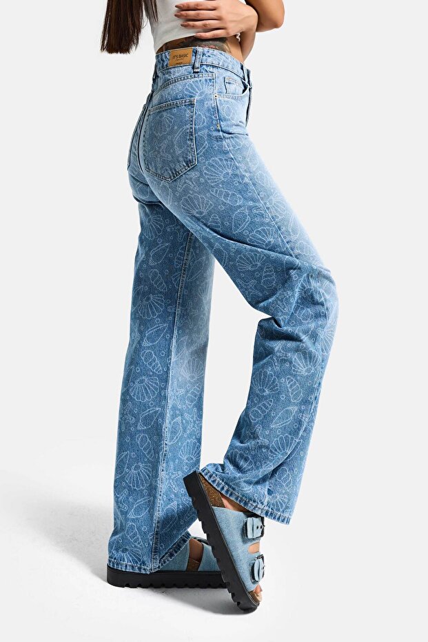 Women's Denim Color 2s6-27 Straight Fit High Waist 100% Cotton Design Denim Jean