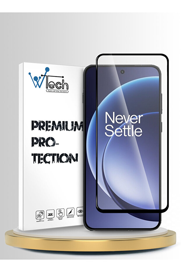 OnePlus 15R 5G 2025 Premium E2E Series Full Glue Full Cover Tempered Glass Clear/Black